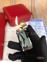 ARW 1:1 Replica Cartier Limited Editions Stainless Steel Jet lighter Black&Silver